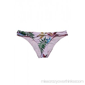 Bar III Women's Palm Reader Printed Cheeky Bikini Bottoms Pink B07CX6DR7D